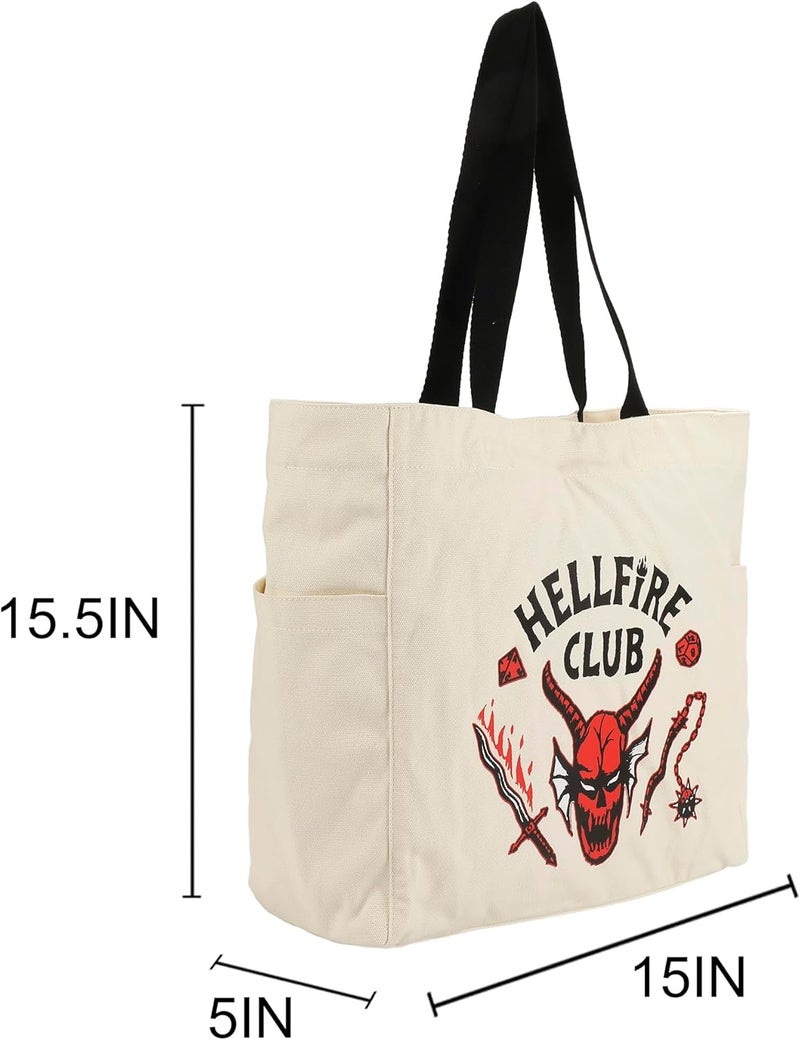 Bio World Adult 15.5" Canvas Tote Bag - Image 3